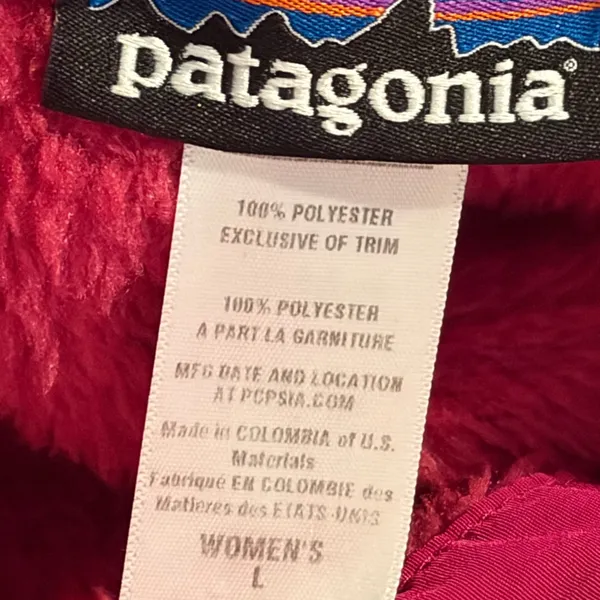 Patagonia Snap-T Fleece Pullover Womens Large Pink‎ Polartec Thermal Pro 0772 - Image 6