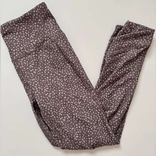 RBX Women's Leggings Size Small With Crossover Ankle Design and Polka Dot Print - Image 4
