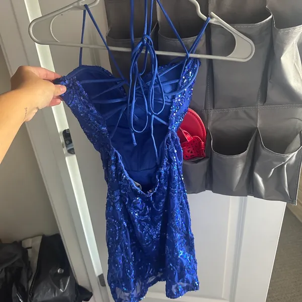 Royal Blue Hoco Dress- Size Small - Image 2