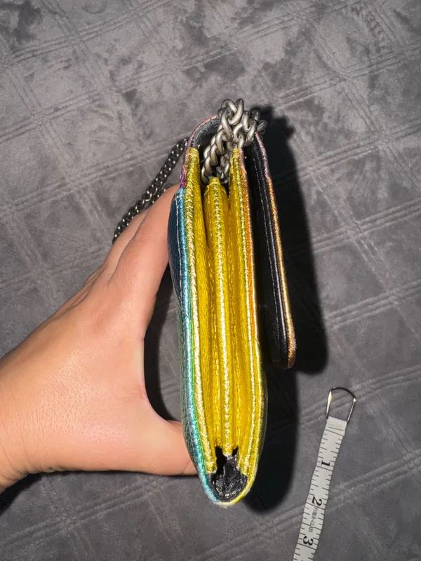 Kurt Geiger Rainbow Stripe Chain Shoulder Crossbody Bag - Image 3