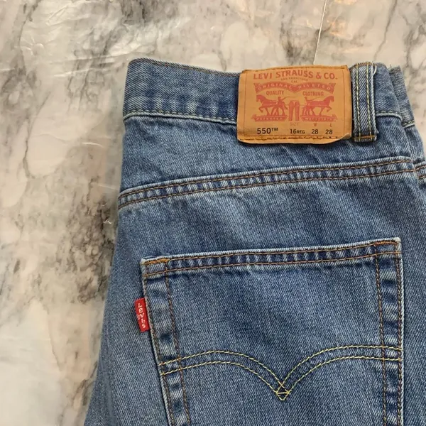 Levi’s 550 Relaxed fit 90s Mom Jeans Denim Blue size 28 waist Y2K boho - Image 2