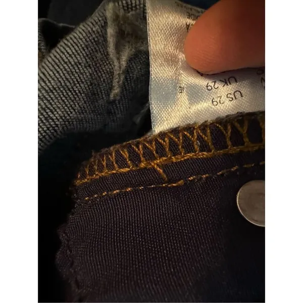 Free‎ People Distressed Slim Curvy Fit Denim Jeans Size 29 - Image 9
