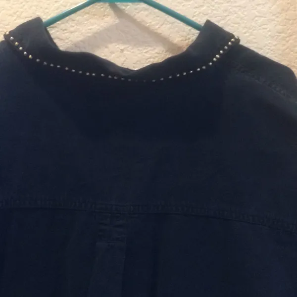 FINAL MARKDOWN Unique ladies button down blouse 26/28 Black - Image 6