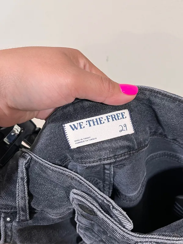 Free People Low Maintenance Mid-Rise Crop Boot Jeans Black Size 29 EUC - Image 11