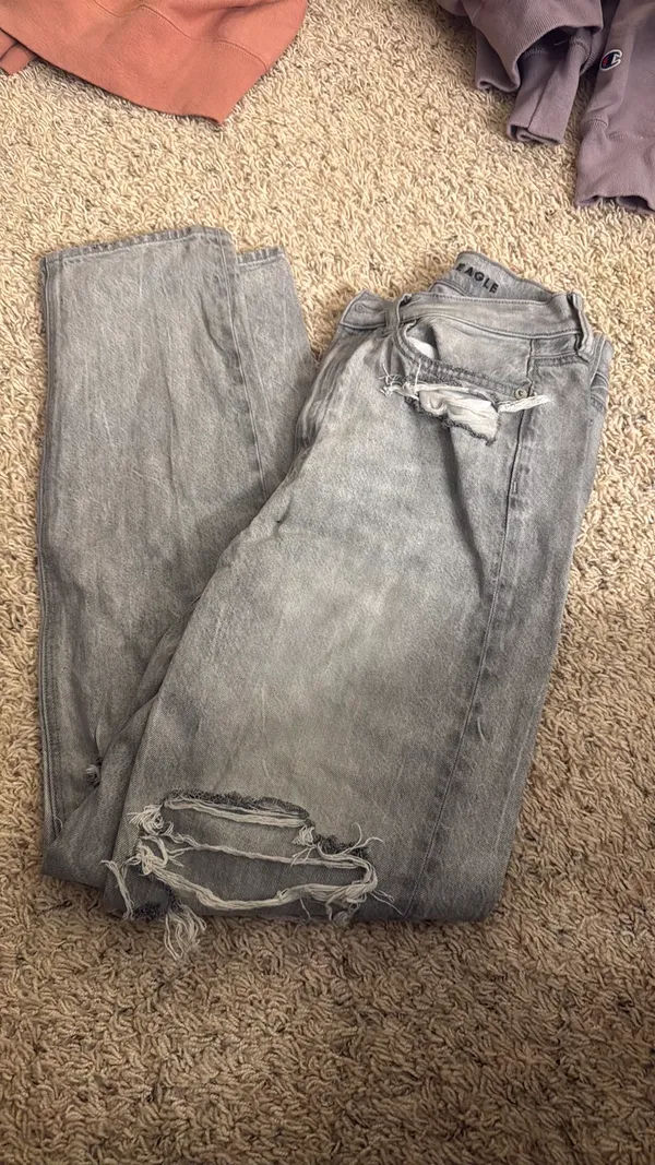 Grey American Eagle Jeans - Image 2