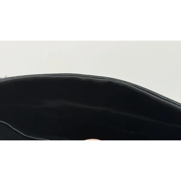 Vtg‎ Black Beaded Satin Evening Clutch Micro Bead Flowers Snap Close Hong Kong - Image 8