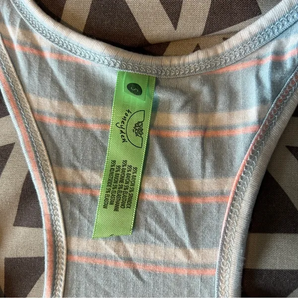 Honeydew‎ Intimates Super Soft Ribbed Light Blue Striped Scoop Neck Tank Top S - Image 9