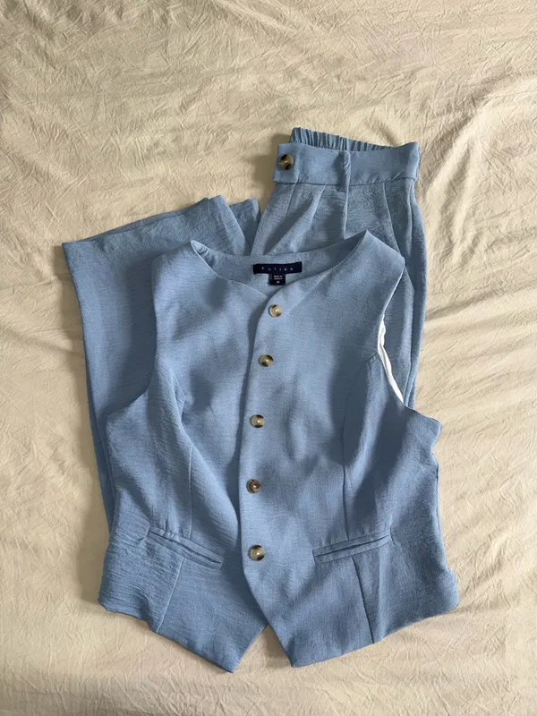 Tullea Vest and Pant set Blue Size M - Image 3