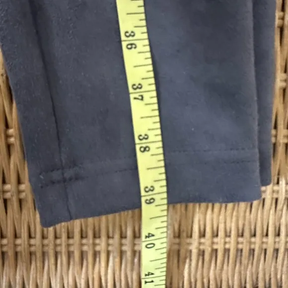 White House Black Market Gray leggings size 4 suede like feel - Image 6