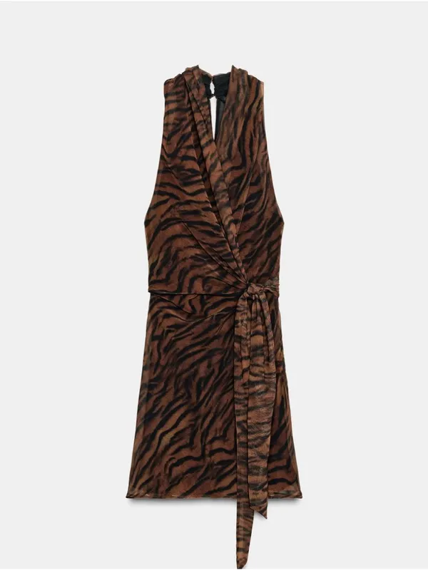 Zara printed mini‎ dress - Image 4