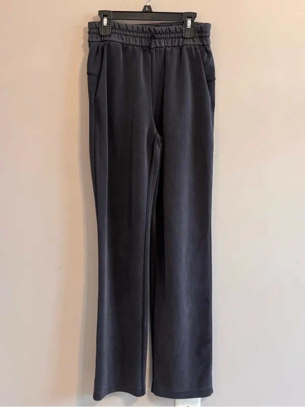 Lululemon Softstreme High-Rise Pants Size 2 Gray Straight Leg 31.5” - Image 4