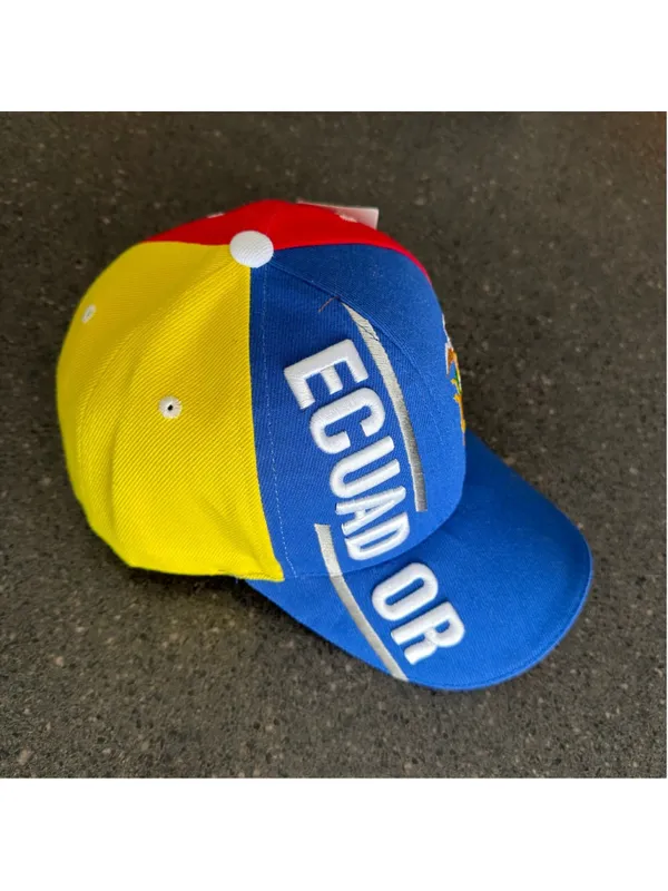 Ecuador Tricolor Embroidered Baseball Flag Shield Cap New Cup World 2026 - Image 4