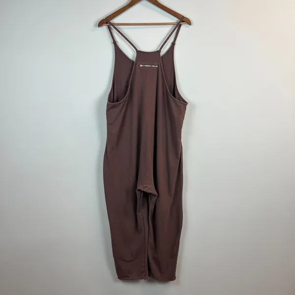 Automet Harem Jumpsuit Womens Large Brown One Piece Slouchy Cotton‎ Comfort L - Image 5