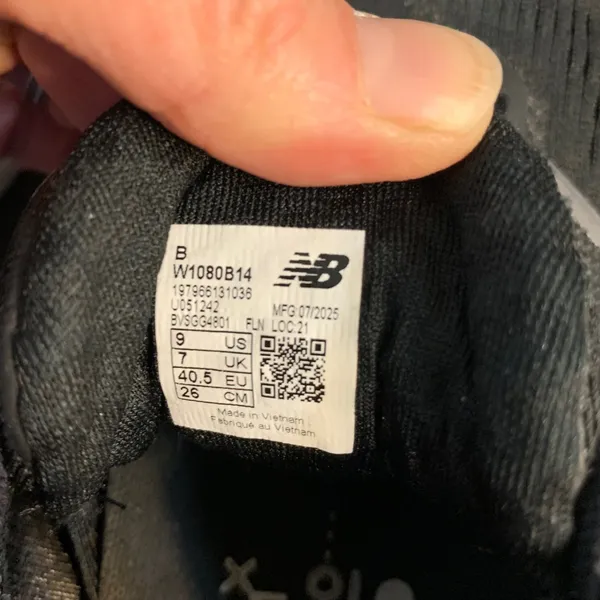 New Balance Fresh Foam X 1080 v13 Womens 9 Running Shoes Black‎ Grey Sneakers - Image 9