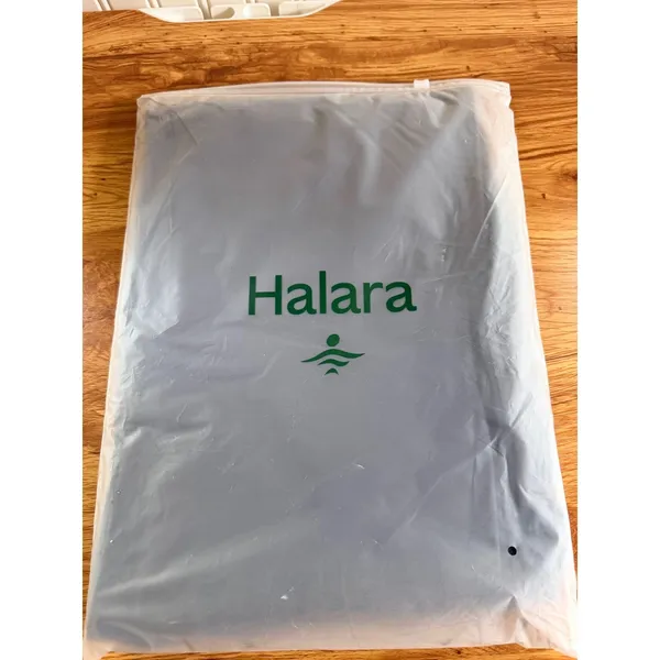 NWT Halara Wide Leg Crossover Waist Yoga Loungewear Pants Blue XL Cloudful - Image 11
