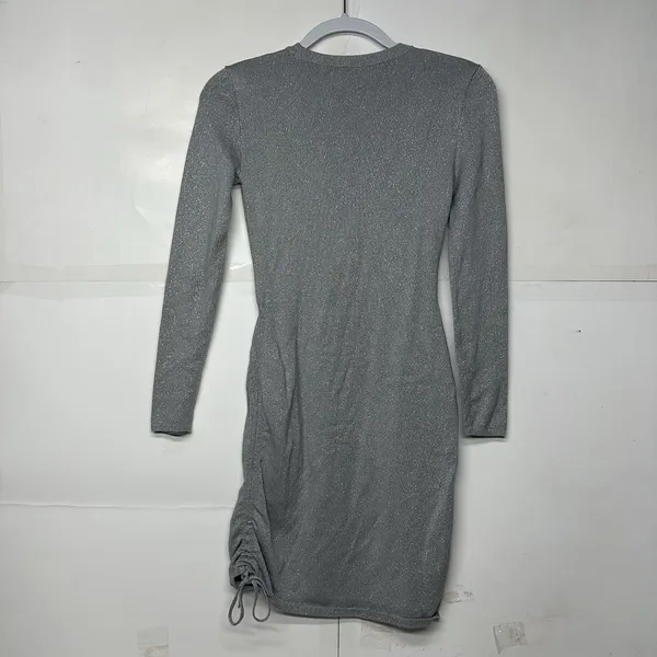 Abercrombie & Fitch Women’s XS Light Gray Long Sleeve Bodycon Sweater Dress - Image 9