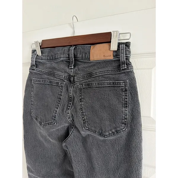 Madewell The Perfect Vintage Straight Jean Lunar Wash Raw Hem NF113 Womens 25 - Image 3