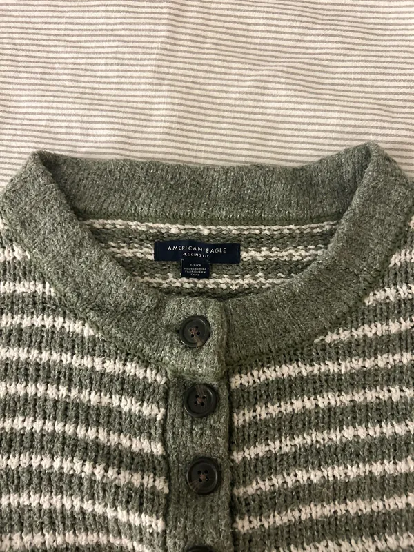 Striped American Eagle Sweater - Image 3