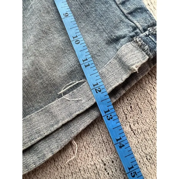 Levi's Jeans Shorts Juniors Size‎ 9 Distressed Cuffed Cotton Blue Denim - Image 12