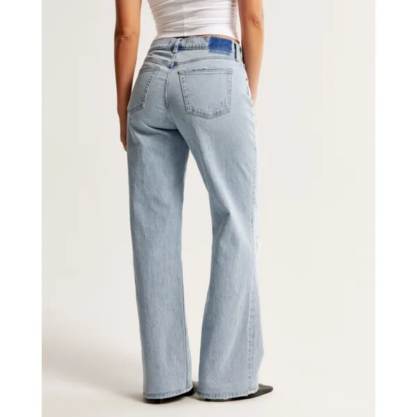 Abercrombie & Fitch The Baggy Low Rise Curve Love Jeans Size 27 - Image 2