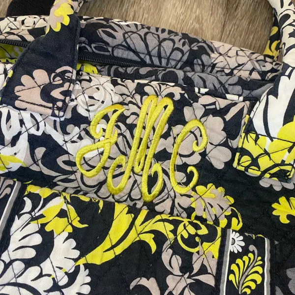 Vera Bradley Black/Yellow Duffel Bag - Image 2