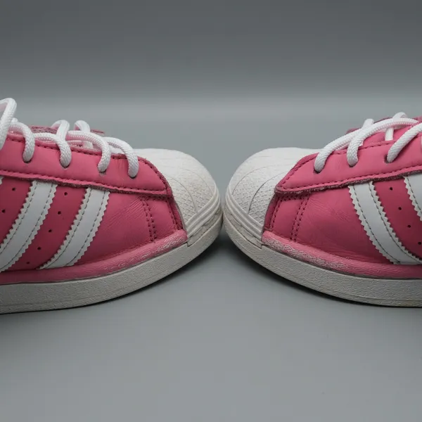 Adidas Superstar Shoes Size 5 Pink White Shell Toe Leather Sneakers IE0863 - Image 5