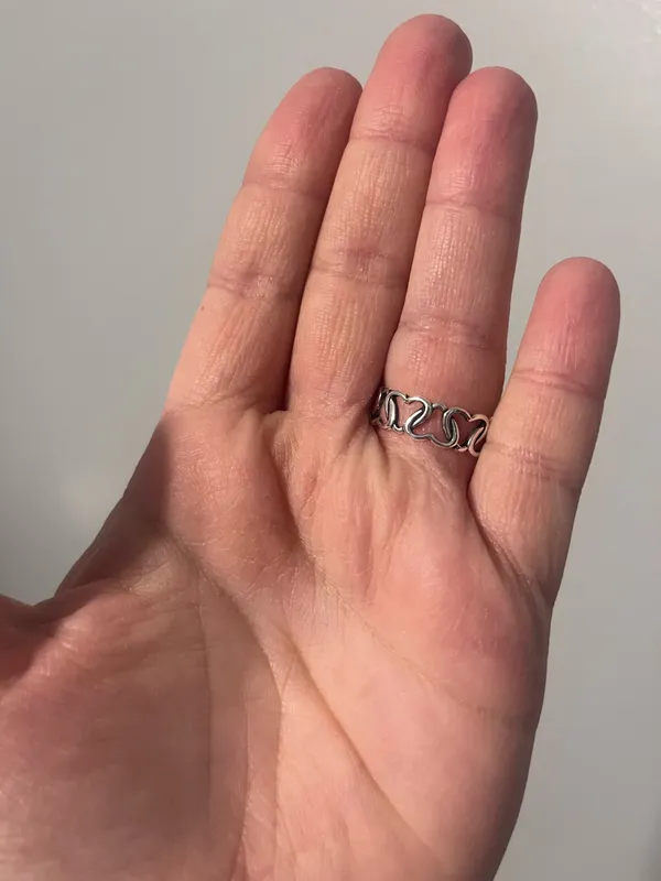 Sterling Silver 925 Heart Ring - Image 2