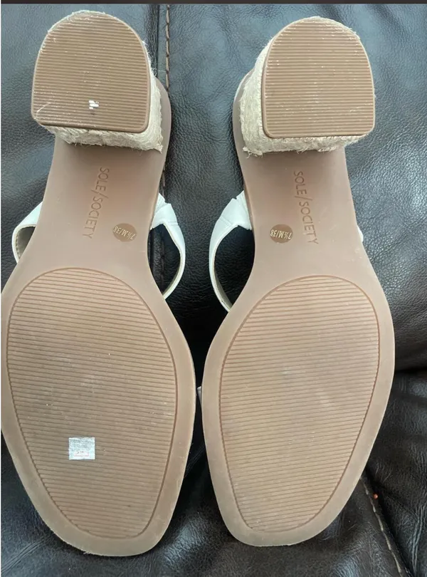 Sole Society White Sandals - Image 4