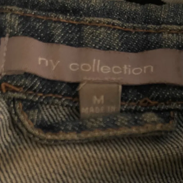 NY Collection Blue Denim Vest - Image 3