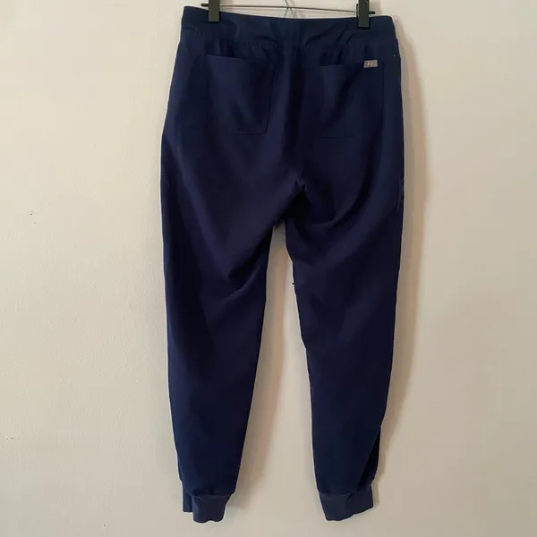 FIGS Navy Blue Zamora Jogger Scrub Pants Uniform Regular Rise Women size Medium - Image 5