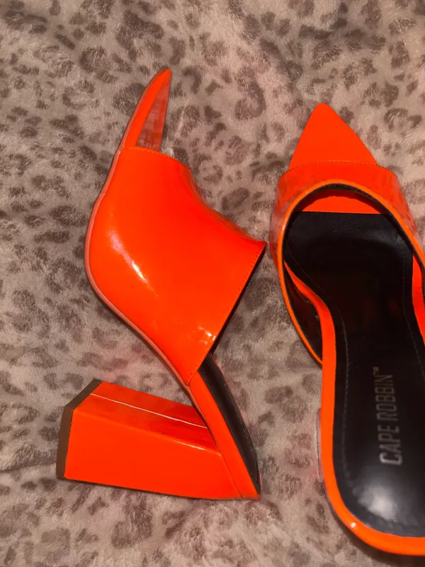 Cape Robbin Orange Mules - Image 3