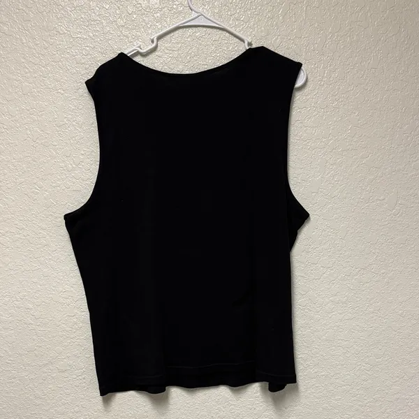 Karen Scott Women's Elegant Black Tank Top Size 2X - Image 8