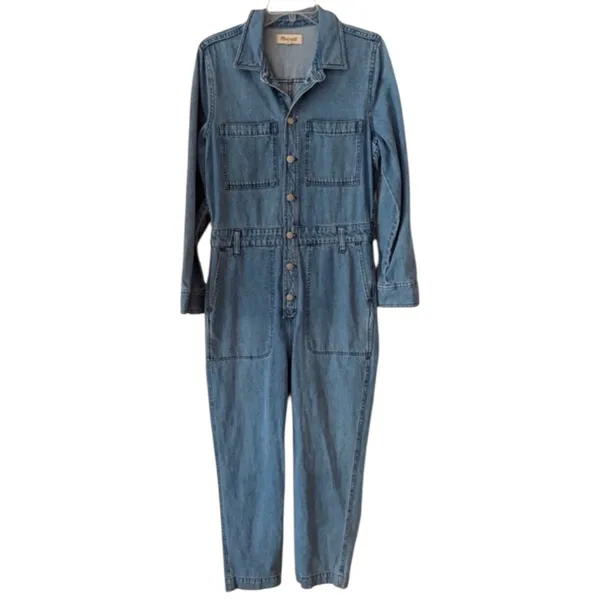 Madewell Light Blue Denim Relaxed Utility Coverall Jumpsuit in Glenroy Wash - Image 3