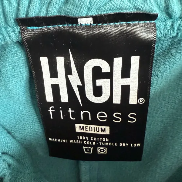 High Fitness, Bolt Sweatpants the color is Teal Size Medium - Image 4