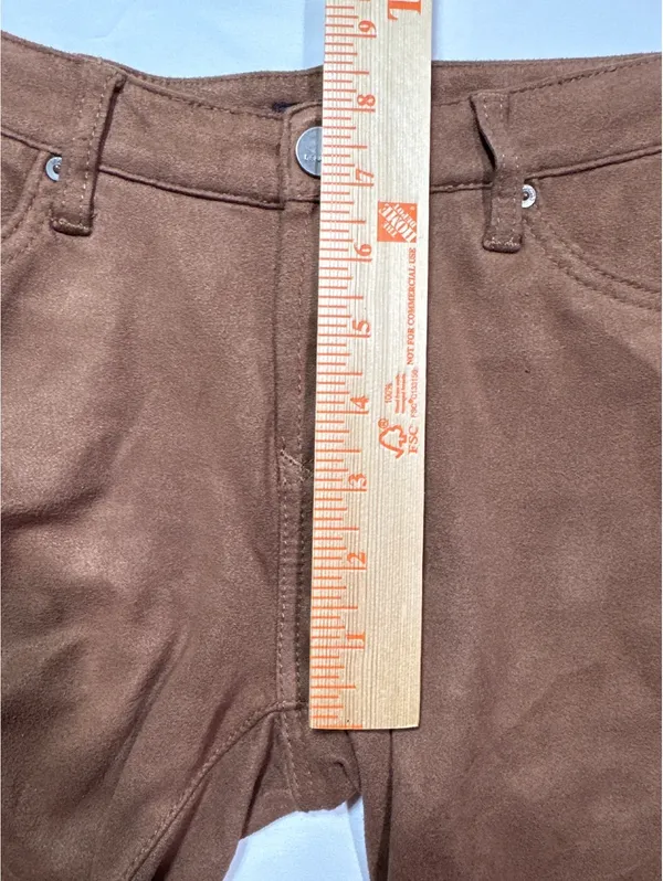 Dear John Brown Faux Suede Skinny Pants - Image 8