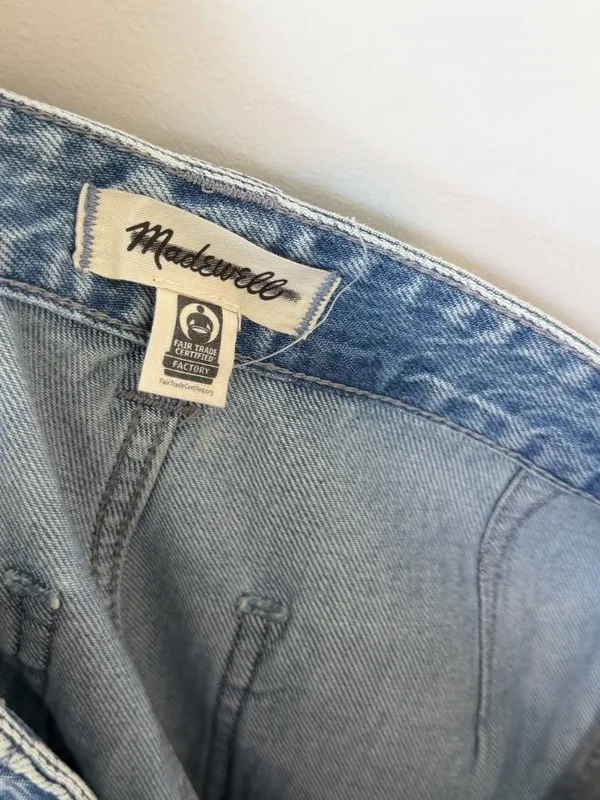 NEW Madewell The Darted Barrel-Leg Jean - Size: 29 - Image 4