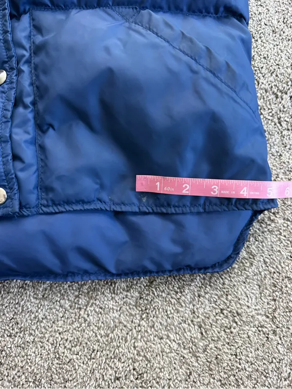 Vintage L.L. Bean Women’s M Blue Goose Down Puffer Vest Made in USA - Image 8