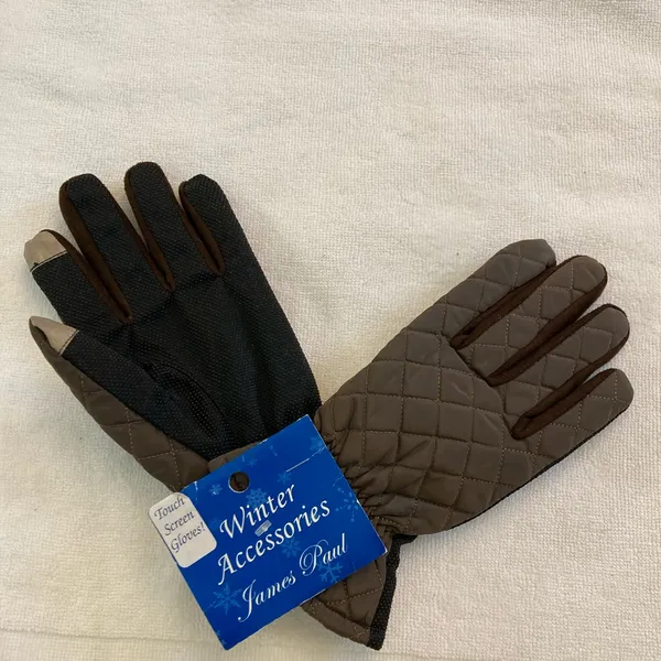 JAMES PAUL XL Women’s Winter Brown Touchscreen Thermal Flex Grip Gloves - Image 3