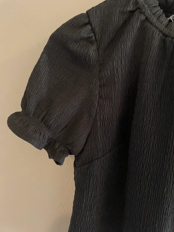 Monteau Black Short Sleeve Blouse NWT - Image 4