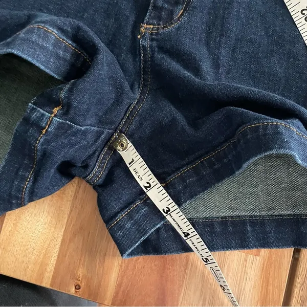 LOFT Denim Shorts High Rise Dark Wash size 28/6 - Image 6