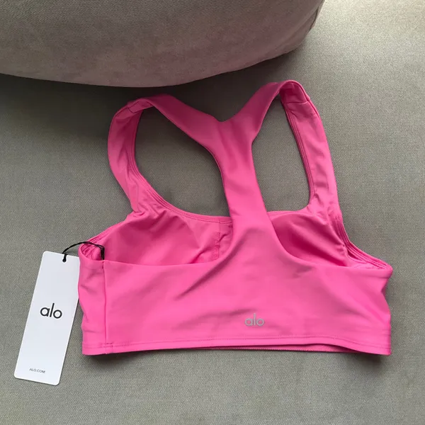 Alo Yoga Airlift Advantage Racerback Bra Paradise Pink L - Image 4