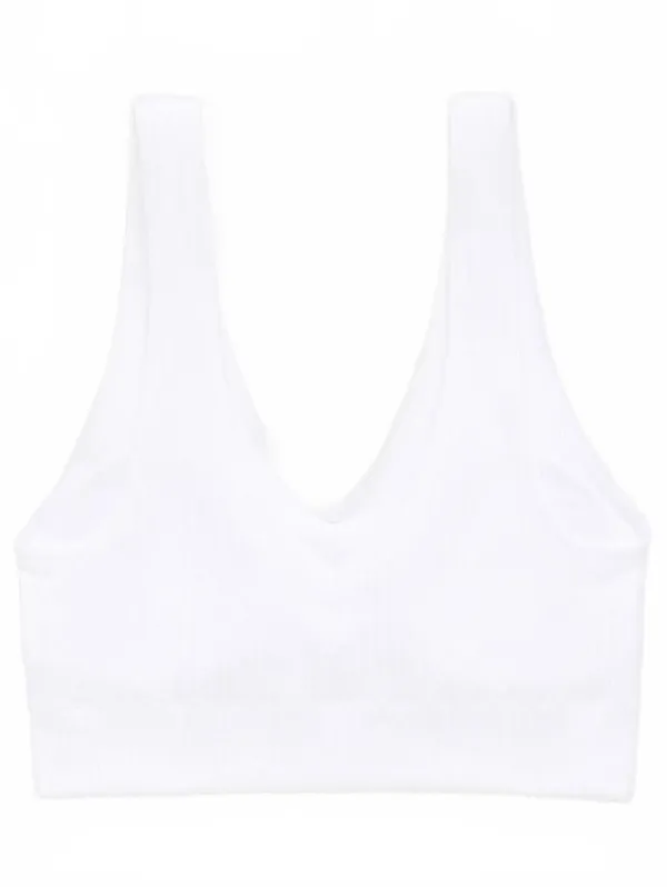 AE Superchill Seamless Padded Voop Bralette American Eagle NWT White Small - Image 4