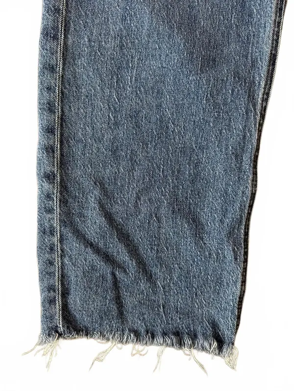 LOFT Women's The Curvy 90's Straight Denim Jeans Size 10 Distressed Grunge Urban - Image 6