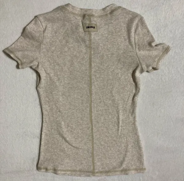 SKIMS Cotton Rib T-Shirt XS - Image 3