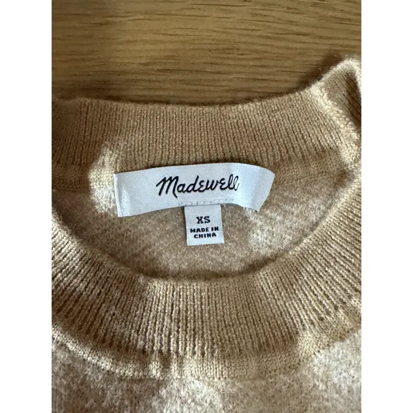 Madewell Plaid Wool Pullover Sweater Women Size Small Style#NS681 Chic City Fall - Image 3