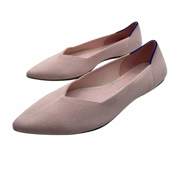Rothy’s The Point Pink Blush Size‎ 9 Ballet Flats Comfort Washable Luxe Chic - Image 10