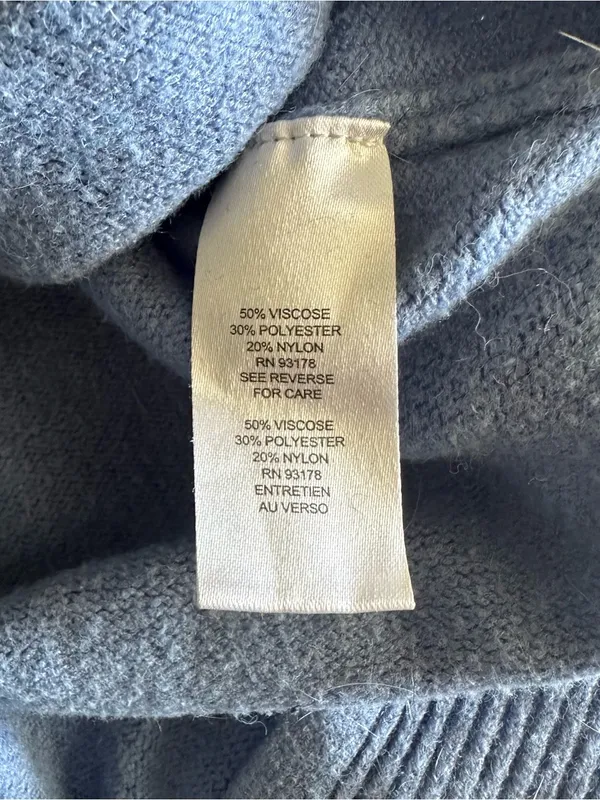 Tahari Light Blue Women's Crewneck Sweater Size M Preppy Twee - Image 4