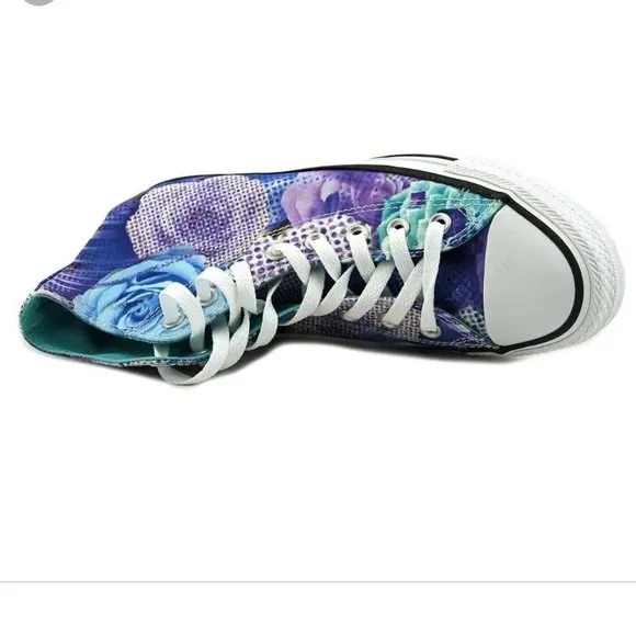 Converse All Star Digital Floral Chuck Taylor Hightop Athletic Sneaker Shoes 7 - Image 8