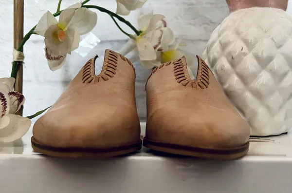 MI,IM Boho Leather Mules - Image 5