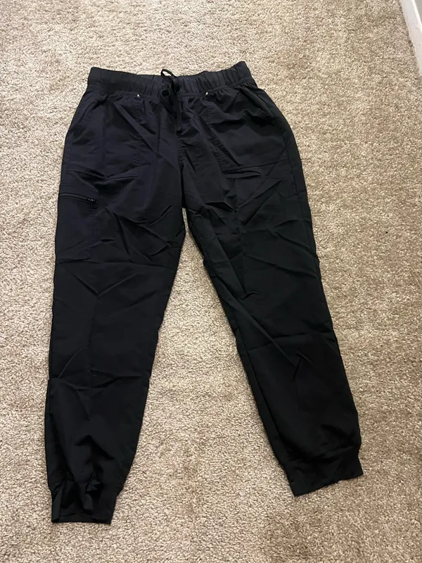 Scrubstar black cargo drawstring scrub pant‎ large - Image 4